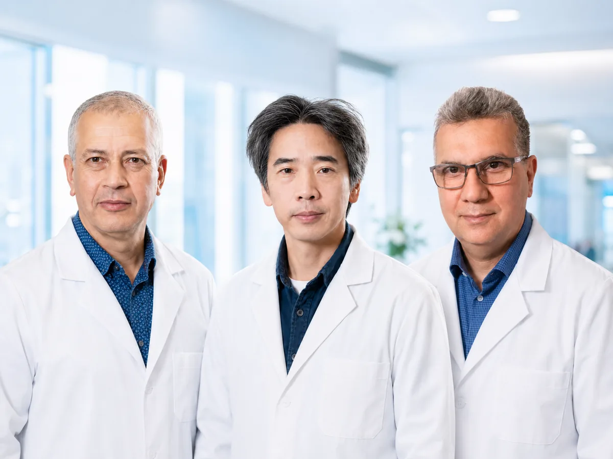 L'équipe des trois médecins de Smart Medical