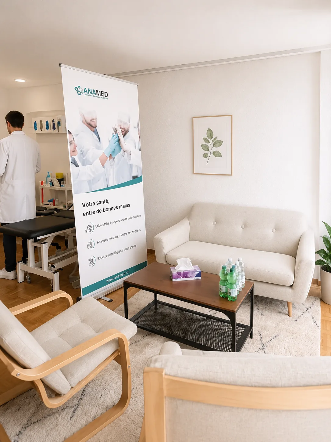 Le laboratoire d'analyses du cabinet Smart Medical